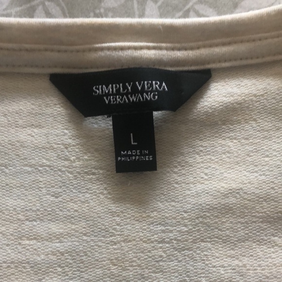 Simply Vera 3/4 Sleeve Sweatshirt - Picture 3 of 4